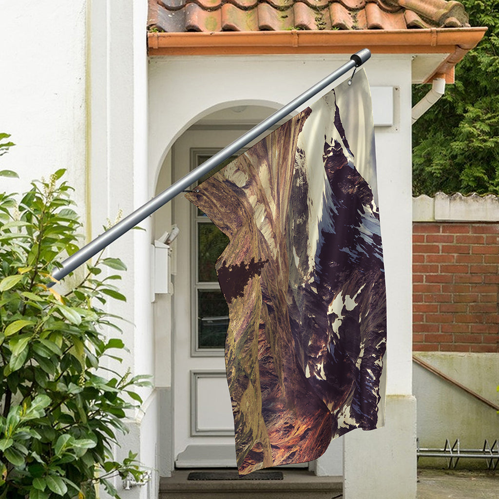 Denali Mountain Print Polyester Flag