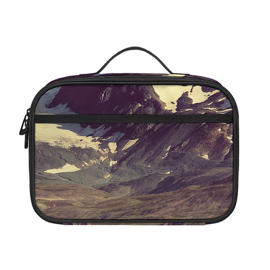 Denali Mountain Print Portable Lunch Bag