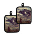Denali Mountain Print Pot Holders
