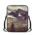Denali Mountain Print Rectangular Crossbody Bag