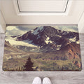 Denali Mountain Print Rubber Doormat