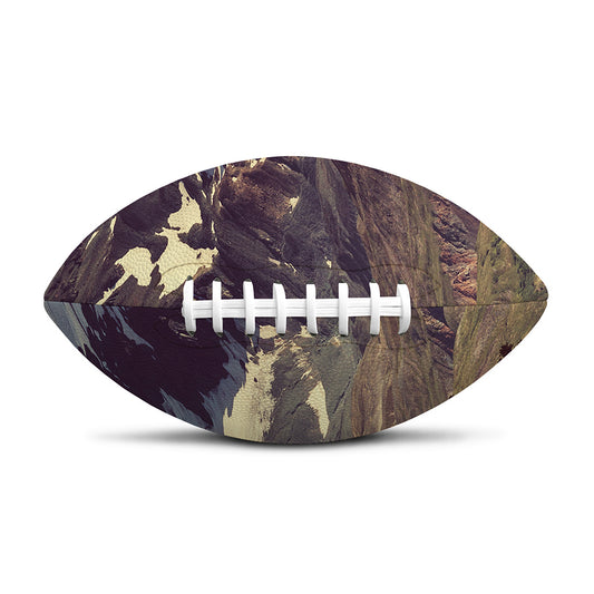 Denali Mountain Print Rugby Ball