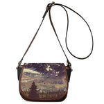 Denali Mountain Print Saddle Bag
