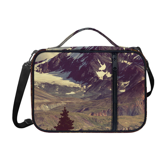Denali Mountain Print Shoulder Strap Bible Bag
