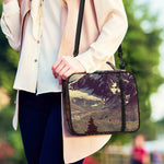 Denali Mountain Print Shoulder Strap Bible Bag