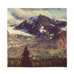 Denali Mountain Print Silk Bandana