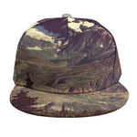 Denali Mountain Print Snapback Cap
