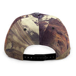 Denali Mountain Print Snapback Cap