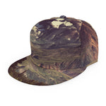 Denali Mountain Print Snapback Cap