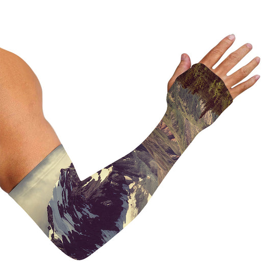 Denali Mountain Print Sun Protection Arm Sleeves