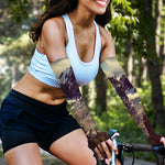 Denali Mountain Print Sun Protection Arm Sleeves