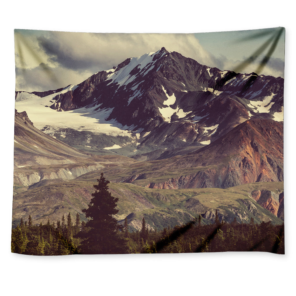 Denali Mountain Print Tapestry