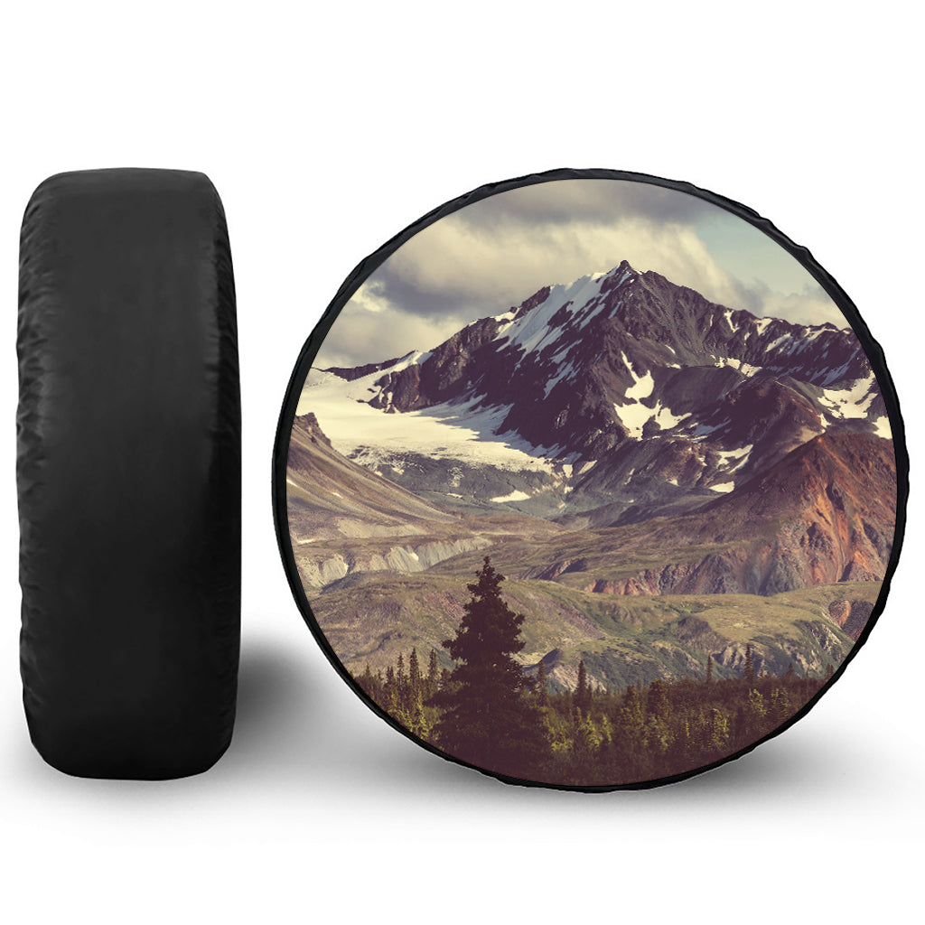 Denali Mountain Print Tire Cover