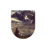 Denali Mountain Print Toilet Lid Cover