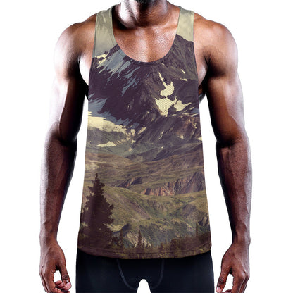 Denali Mountain Print Training Tank Top