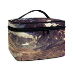 Denali Mountain Print Travel Makeup Bag