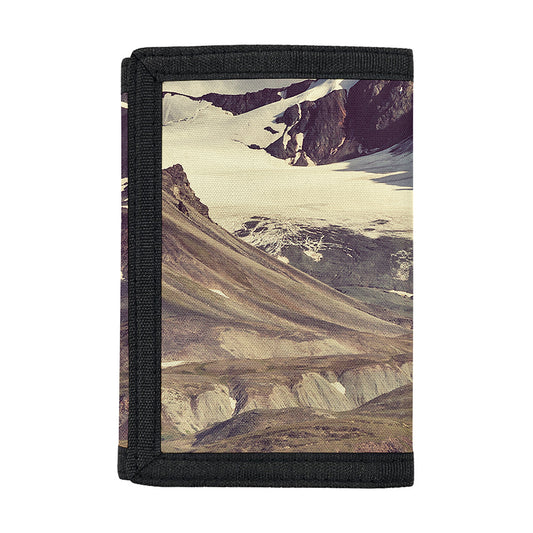 Denali Mountain Print Trifold Wallet