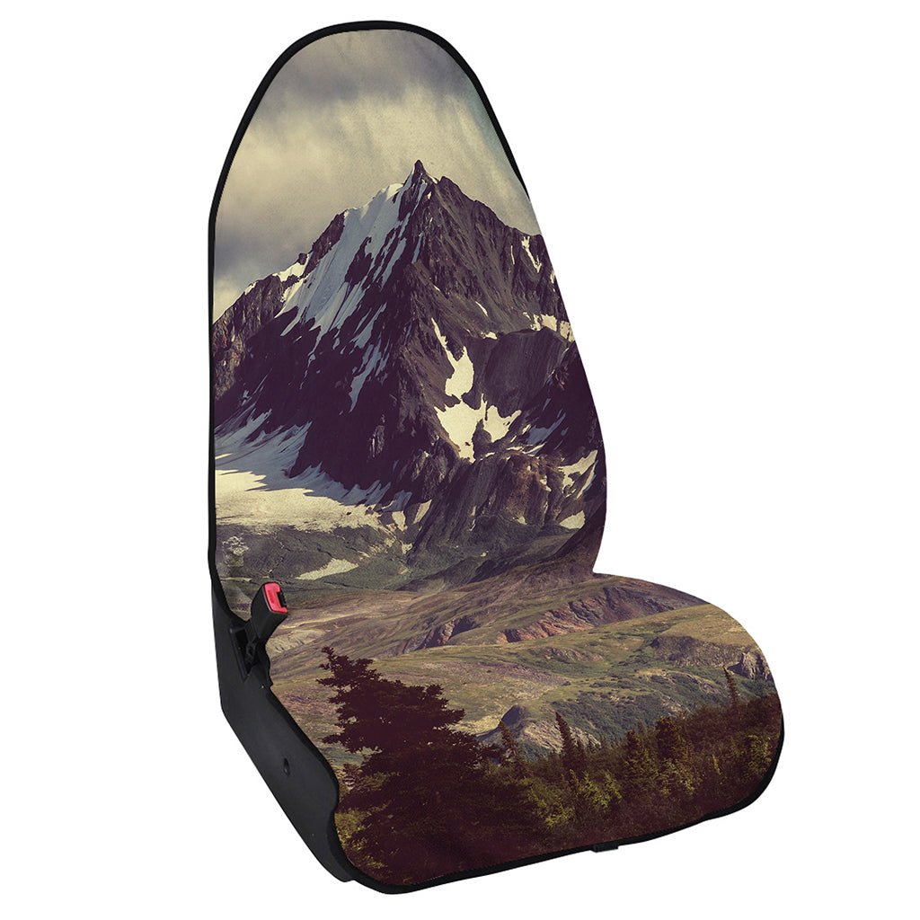 Denali Mountain Print Waterproof Car Seat Cover