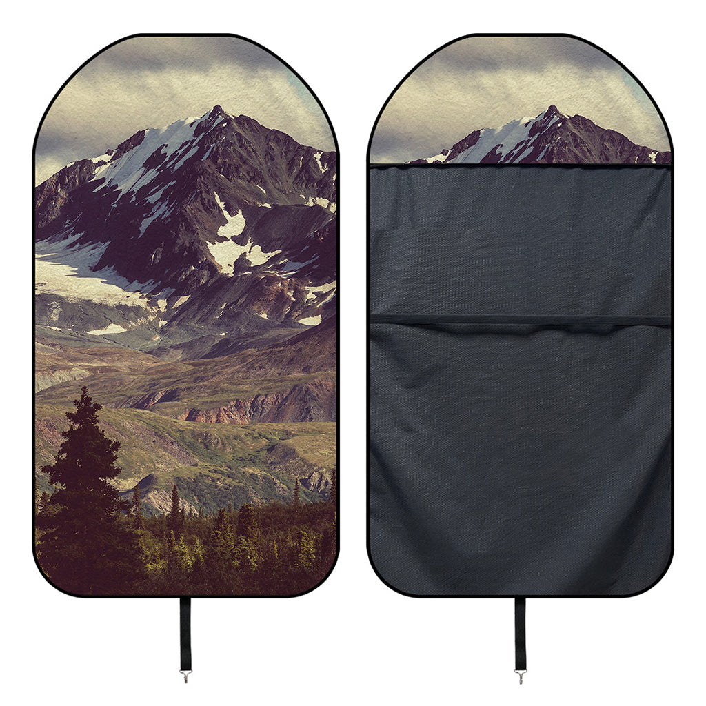 Denali Mountain Print Waterproof Car Seat Cover