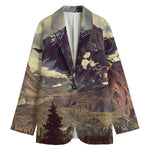 Denali Mountain Print Women's Blazer
