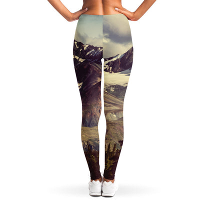 Denali Mountain Print Women's Leggings