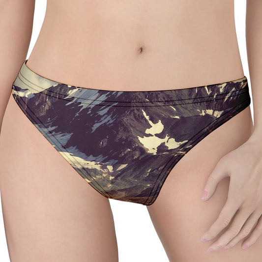 Denali Mountain Print Women's Thong