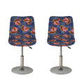Denim American Eagle Pattern Print Bar Stool Covers
