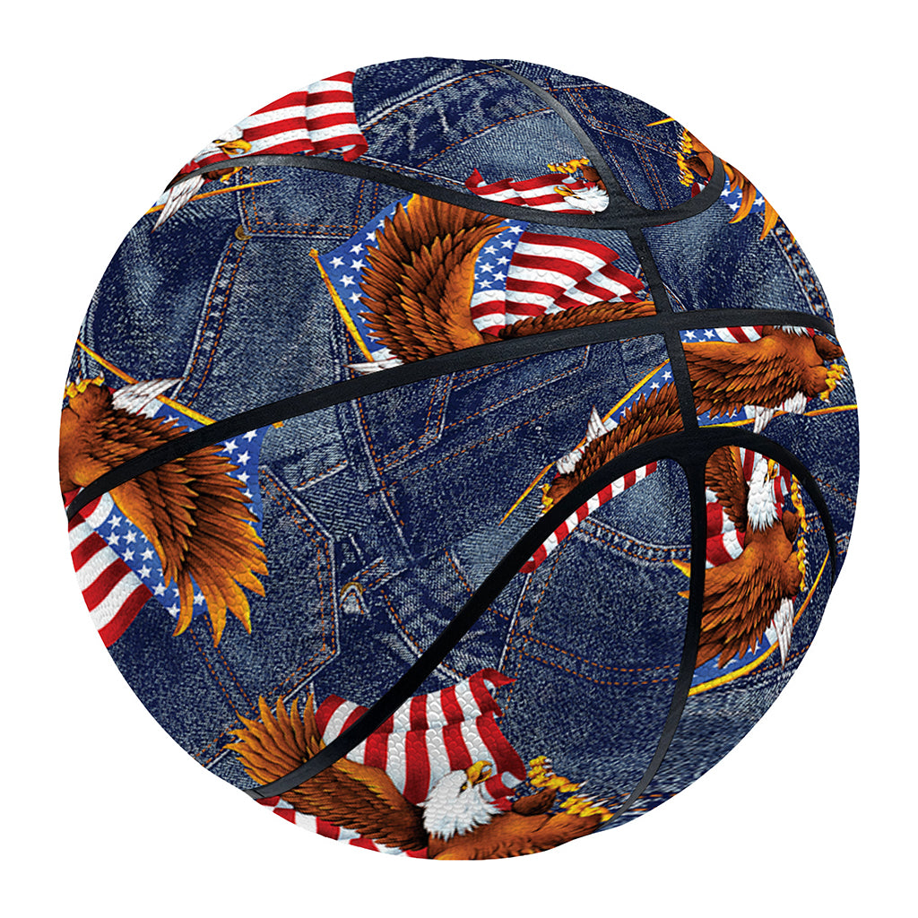 Denim American Eagle Pattern Print Basketball