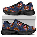 Denim American Eagle Pattern Print Black Chunky Shoes