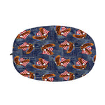 Denim American Eagle Pattern Print Car Side Mirror Covers