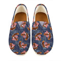 Denim American Eagle Pattern Print Casual Shoes