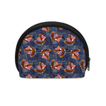 Denim American Eagle Pattern Print Coin Purse