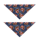 Denim American Eagle Pattern Print Dog Bandana
