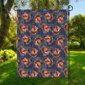 Denim American Eagle Pattern Print Garden Flag