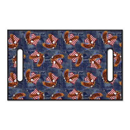 Denim American Eagle Pattern Print Golf Cart Seat Cover