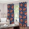 Denim American Eagle Pattern Print Grommet Curtains