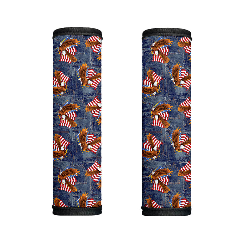 Denim American Eagle Pattern Print Handle Covers