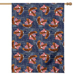 Denim American Eagle Pattern Print House Flag
