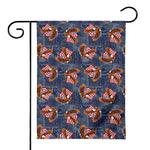 Denim American Eagle Pattern Print House Flag