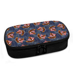 Denim American Eagle Pattern Print Insulin Cooler Travel Case