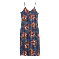 Denim American Eagle Pattern Print Jersey Midi Cami Dress