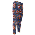 Denim American Eagle Pattern Print Men's Compression Pants