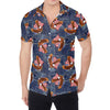 Denim American Eagle Pattern Print Men's Shirt