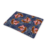 Denim American Eagle Pattern Print Pet Cooling Mat Cover