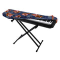 Denim American Eagle Pattern Print Piano Keyboard Cover