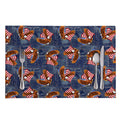 Denim American Eagle Pattern Print Placemat