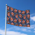 Denim American Eagle Pattern Print Polyester Flag