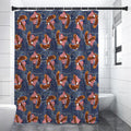 Denim American Eagle Pattern Print Shower Curtain