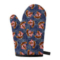 Denim American Eagle Pattern Print Single Oven Mitt