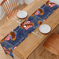 Denim American Eagle Pattern Print Table Runner